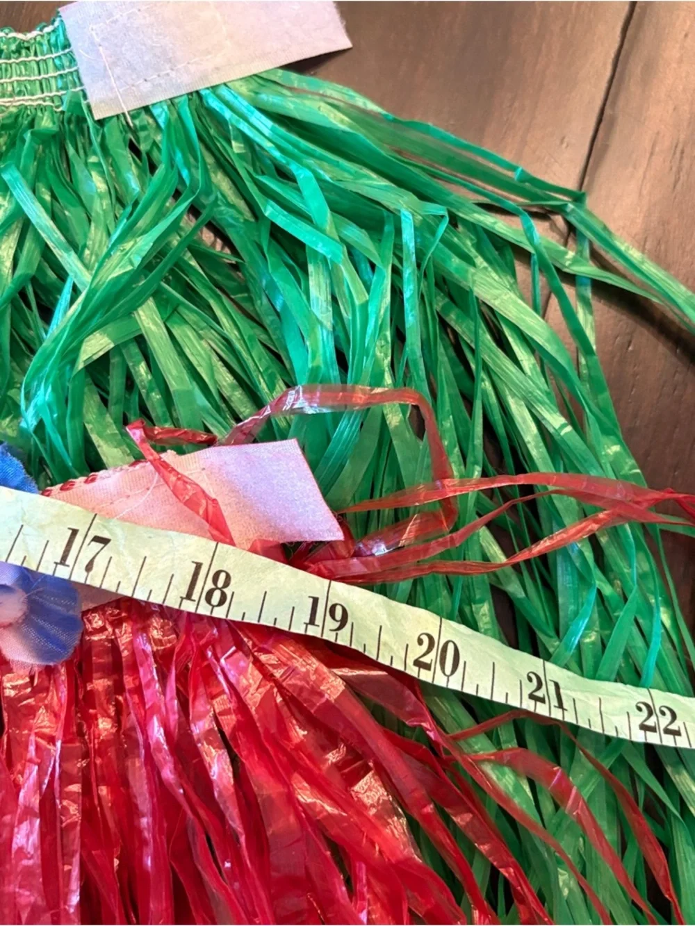 Girls Play Hawaiian Hula Grass Skirts with Adjustable Flower Waistbands